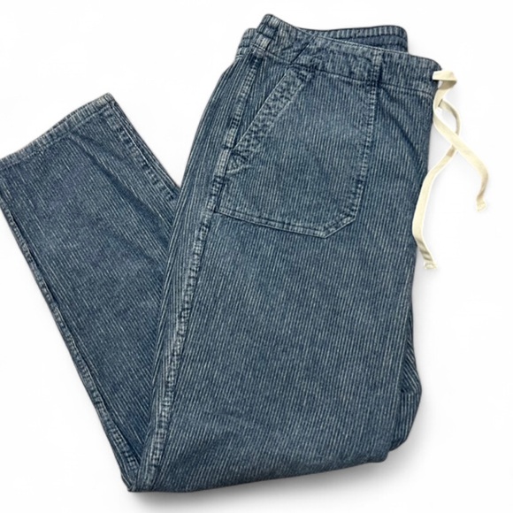 J. Crew Tie-Waist Camp Pant in Indigo Corduroy Size Large - Picture 3 of 11